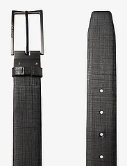 Calvin Klein - ADJ/REV SLIM FRAME TEX 35MM - belts - black pebble/black check - 2
