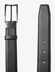 Calvin Klein - ADJ/REV SLIM FRAME TEX 35MM - belts - black pebble/black check - 3