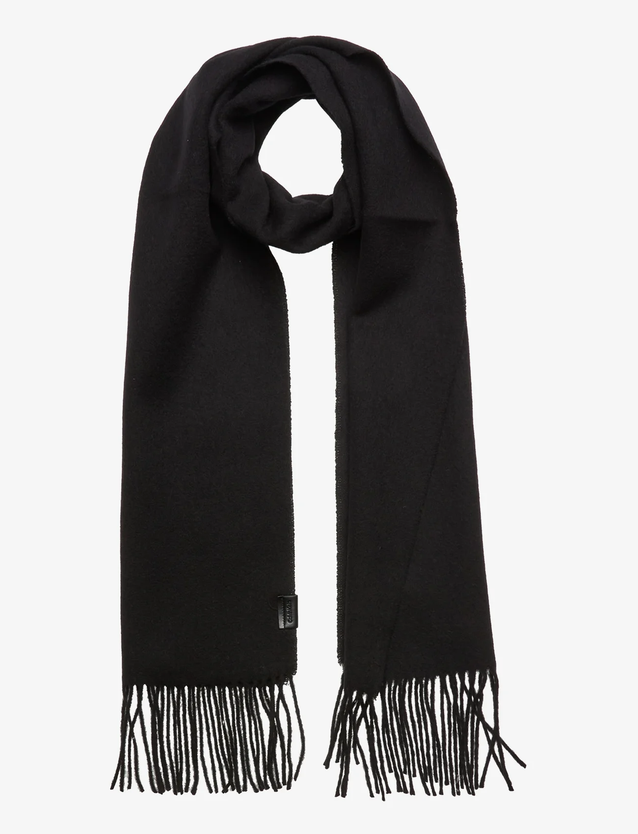 Calvin Klein - CLASSIC WOOL WOVEN SCARF - winter scarves - ck black - 0