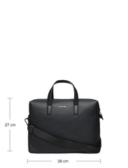 Calvin Klein - CK MUST LAPTOP BAG - nešiojamųjų kompiuterių krepšiai - ck black pique - 5