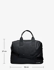Calvin Klein - RUBBERIZED WEEKENDER - weekend bags - ck black - 4