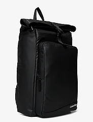 Calvin Klein - RUBBERIZED ROLL TOP BP - bags - ck black - 2