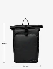 Calvin Klein - RUBBERIZED ROLL TOP BP - bags - ck black - 5
