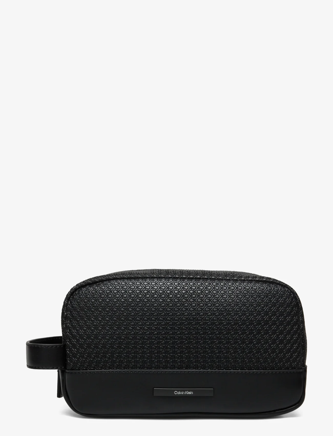 Calvin Klein - MODERN BAR WASHBAG MONO - toiletry bags - black nano mono - 0