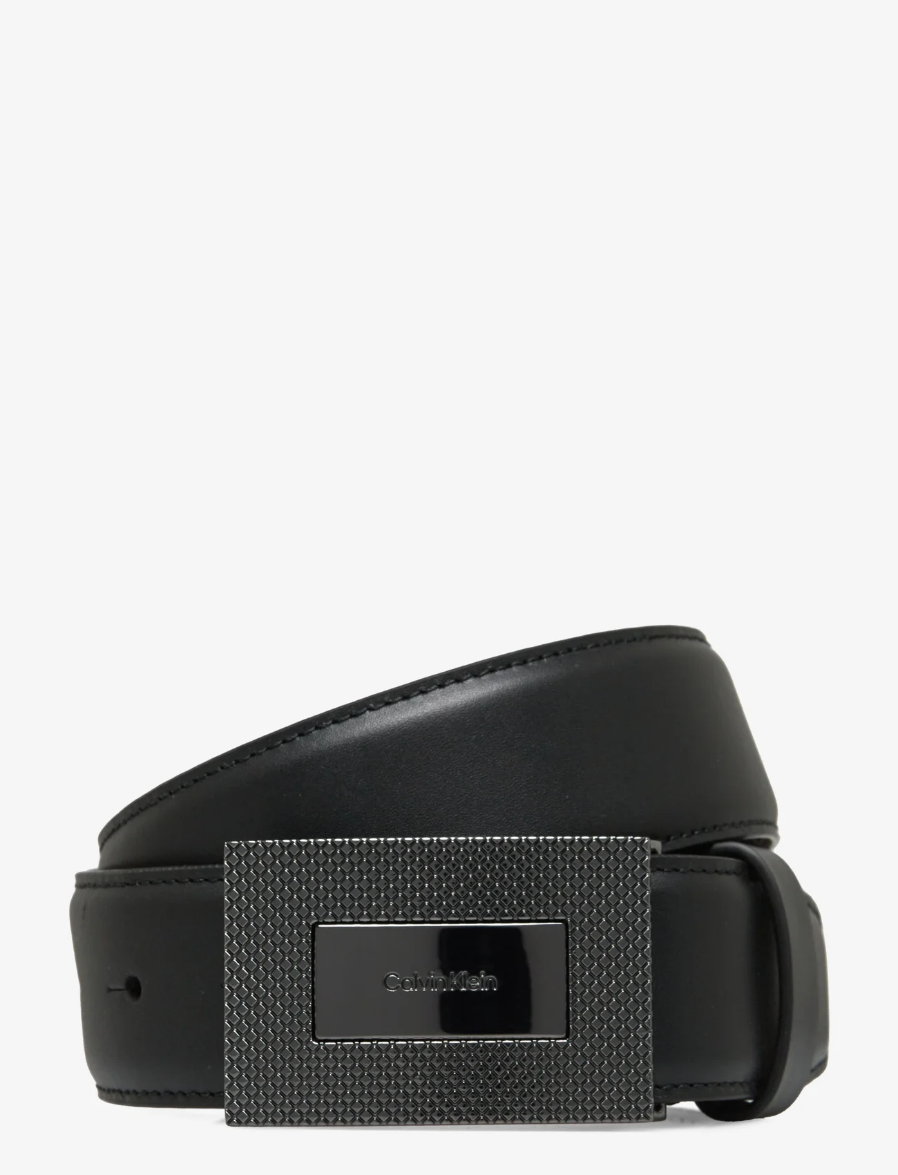 Calvin Klein - ADJ FORMAL PIQUE PLAQUE 35MM - belts - ck black - 0