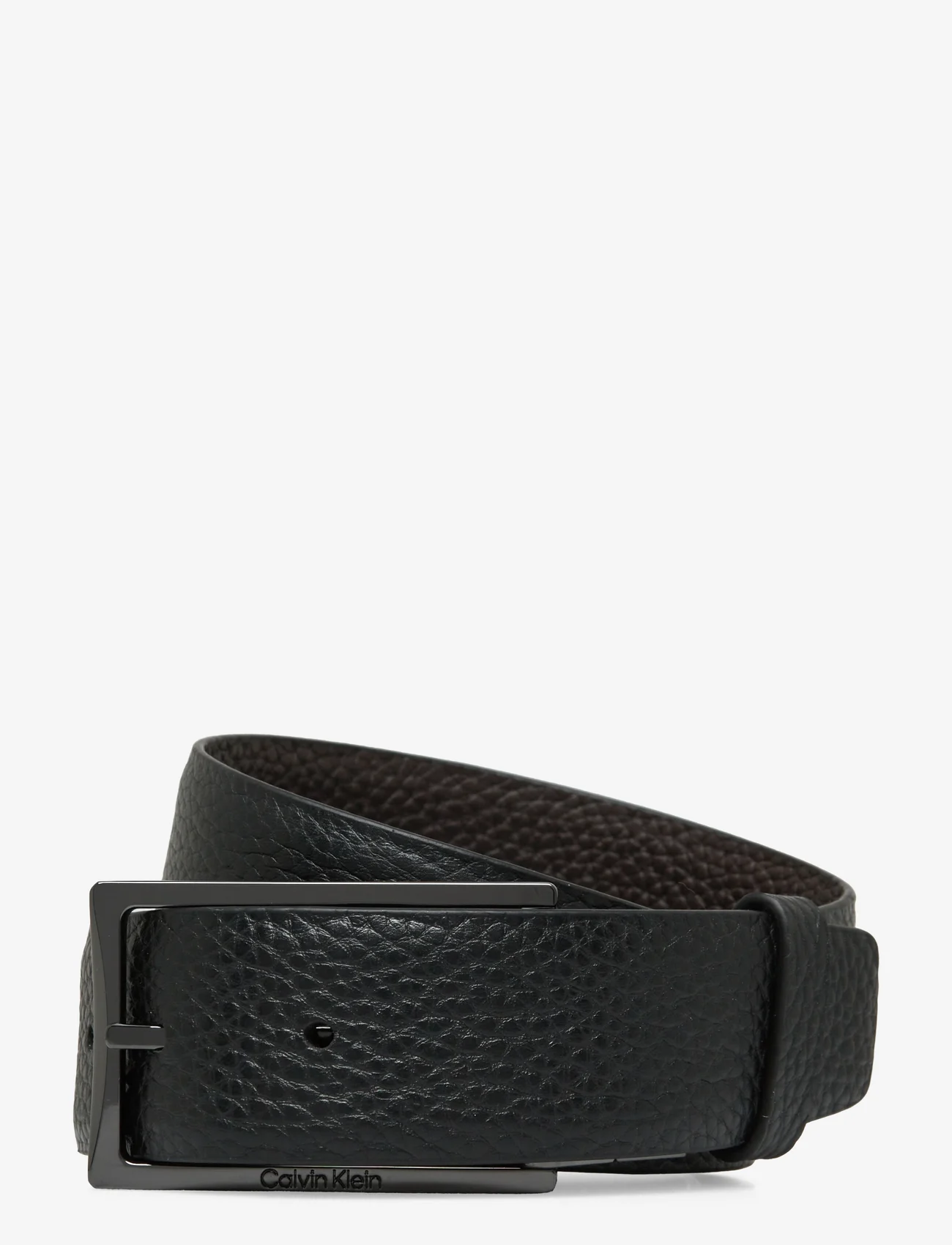 Calvin Klein - ADJ/REV SLIM FRAME PB 35MM - belts - black/dark brown - 0