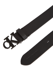 Calvin Klein - RO MONO PLAQUE LTHR BELT 35MM - belts - black - 3