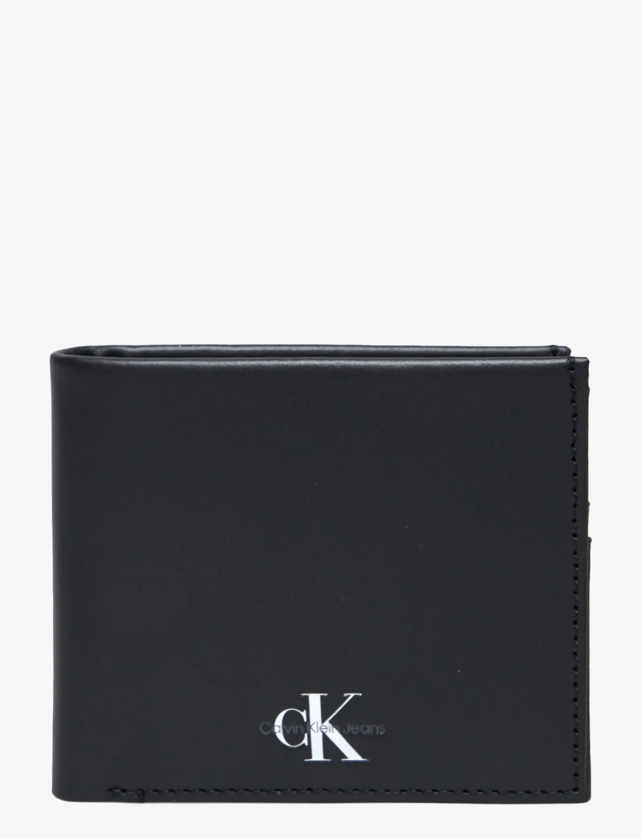 Calvin Klein - MONOGRAM SOFT BIFOLD W/COIN - wallets - black - 0