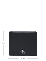 Calvin Klein - MONOGRAM SOFT BIFOLD W/COIN - portemonnaies - black - 4