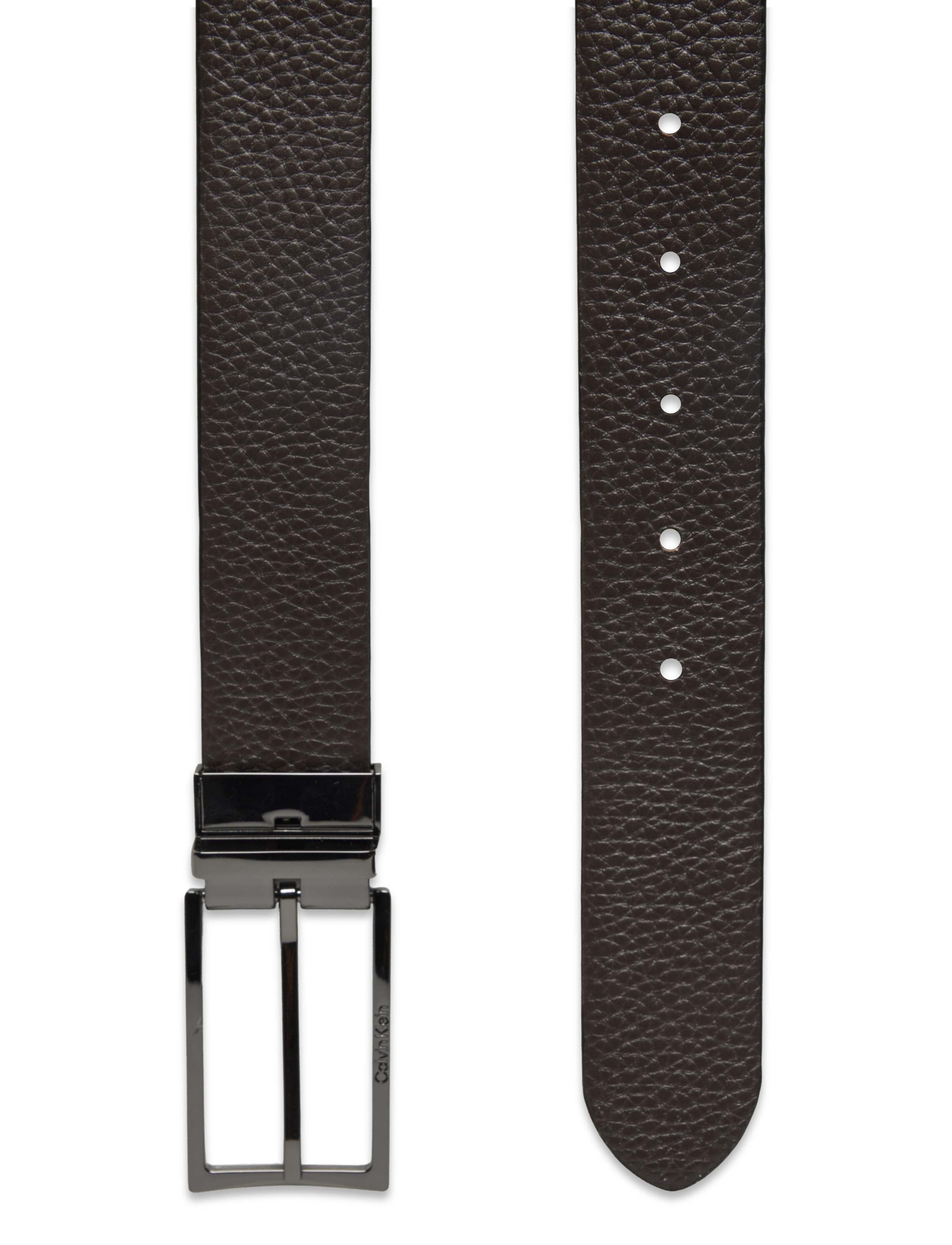 Calvin Klein - ADJ/REV SLIM FRAME PB 35MM - ck black pebble/dark brown pebble - 3