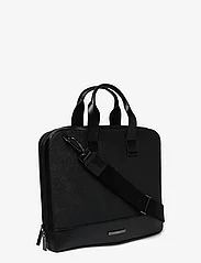 Calvin Klein - MODERN BAR SLIM LAPTOP BAG - nešiojamųjų kompiuterių krepšiai - ck black saffiano - 2