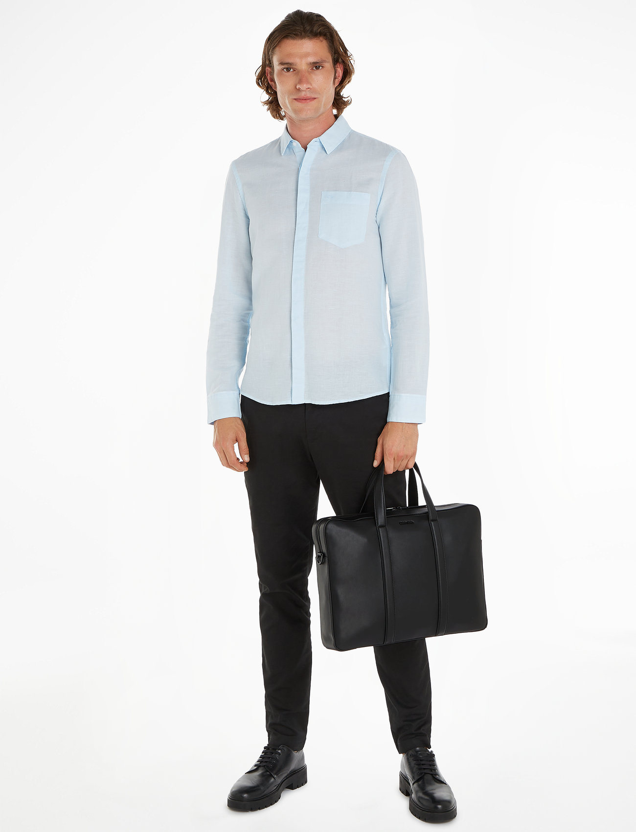 Calvin Klein - MINIMAL FOCUS LAPTOP BAG - laptop bags - ck black - 1