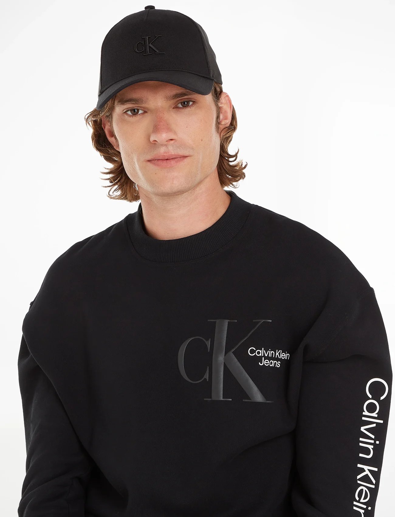 Calvin Klein - NEW ARCHIVE TRUCKER CAP - kepsar - black - 1