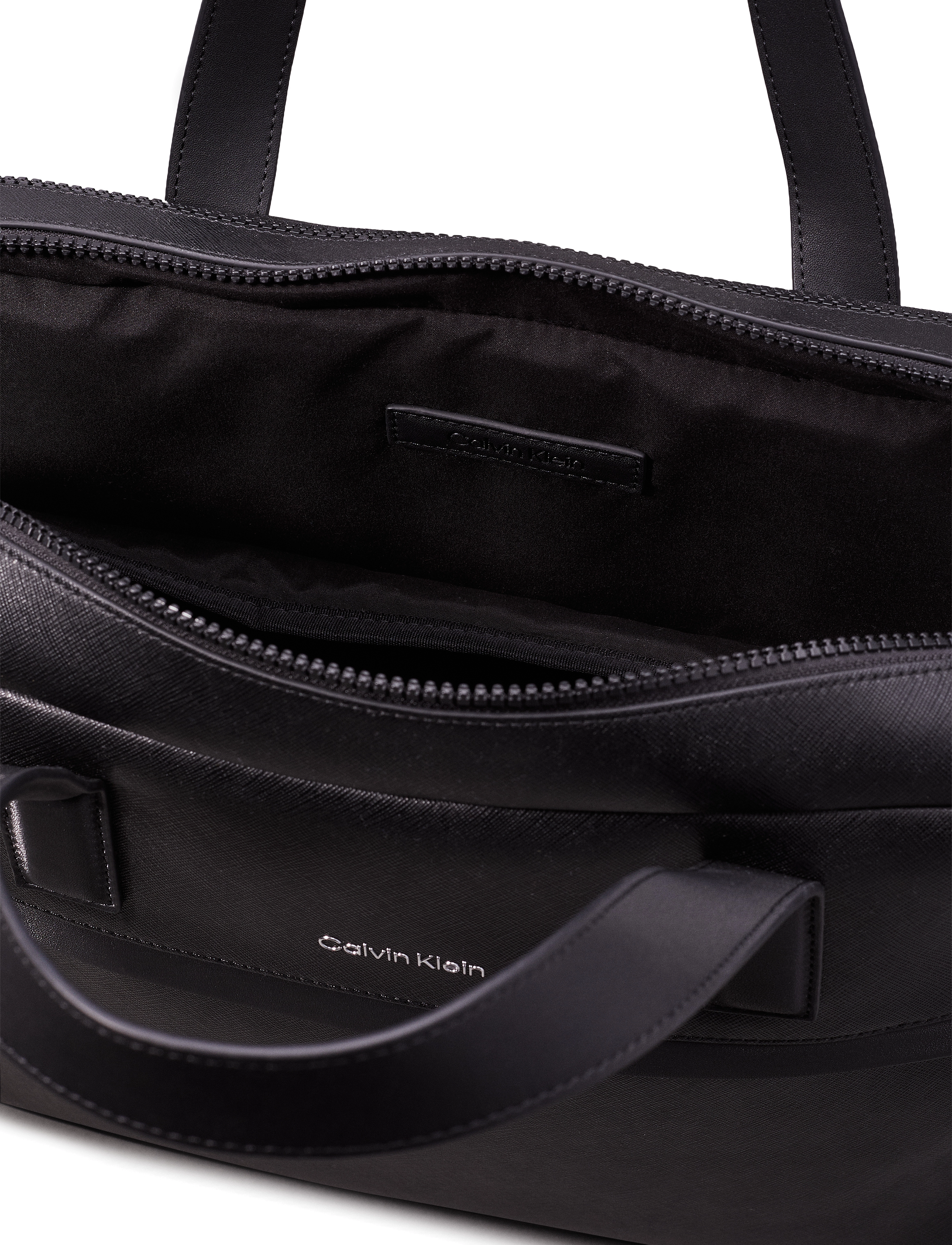 Calvin Klein - CK MUST FUNC. 2G LAPTOP BAG - ck black saffiano - 2