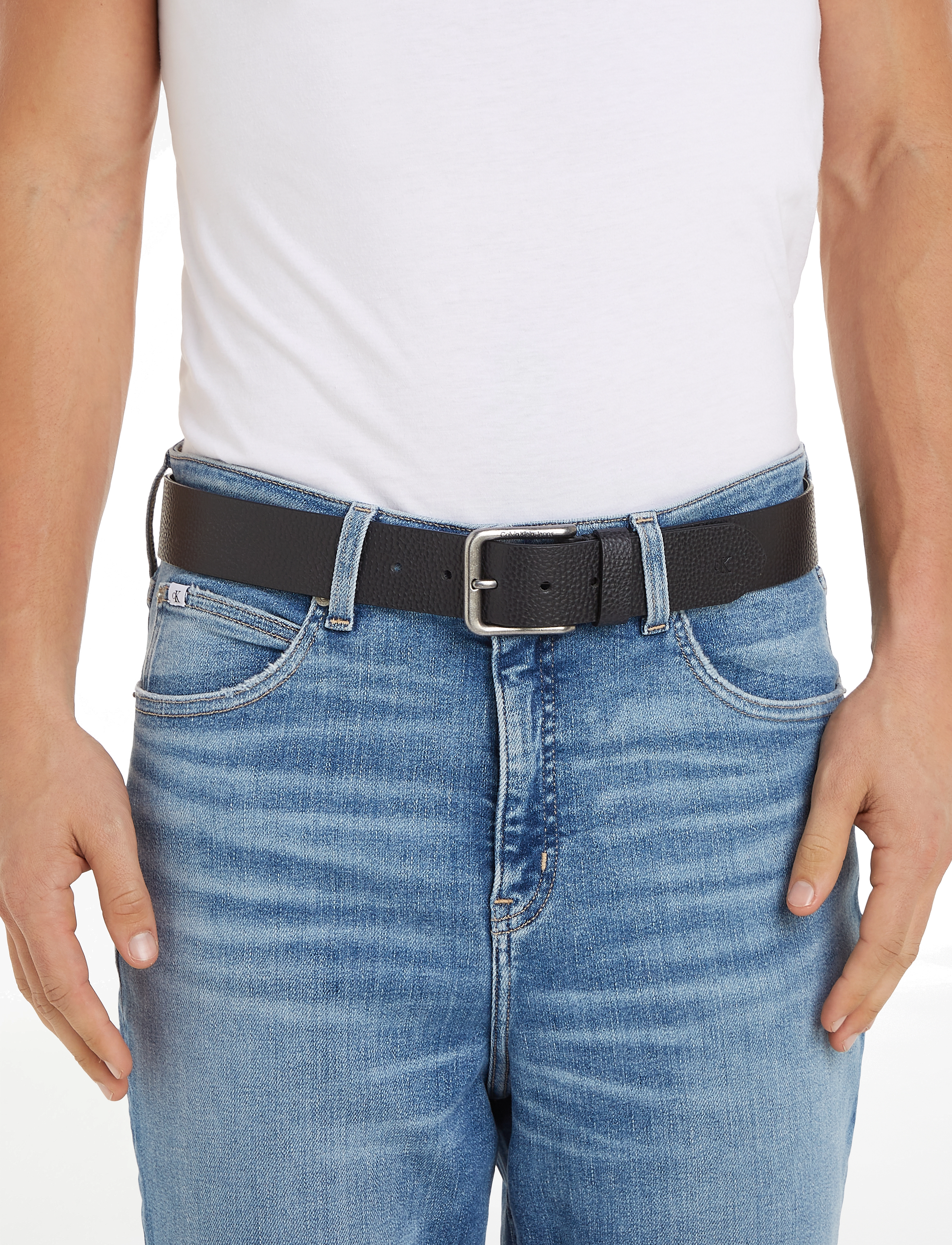 Calvin Klein - CLASSIC RO LTHR BELT 40MM - black - 1