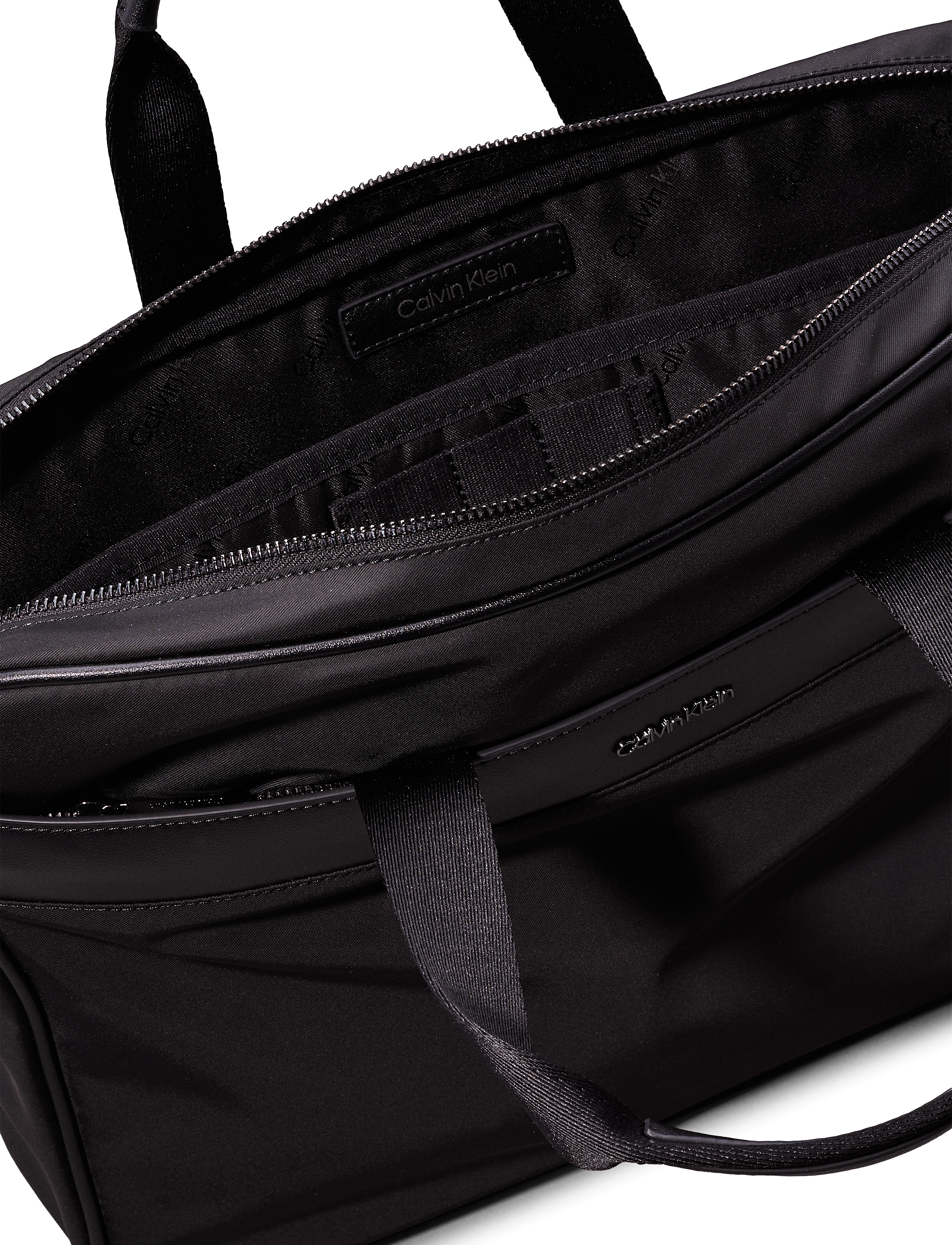 Calvin Klein - CK EST. NYLON LAPTOP BAG W/CASE - ck black - 3