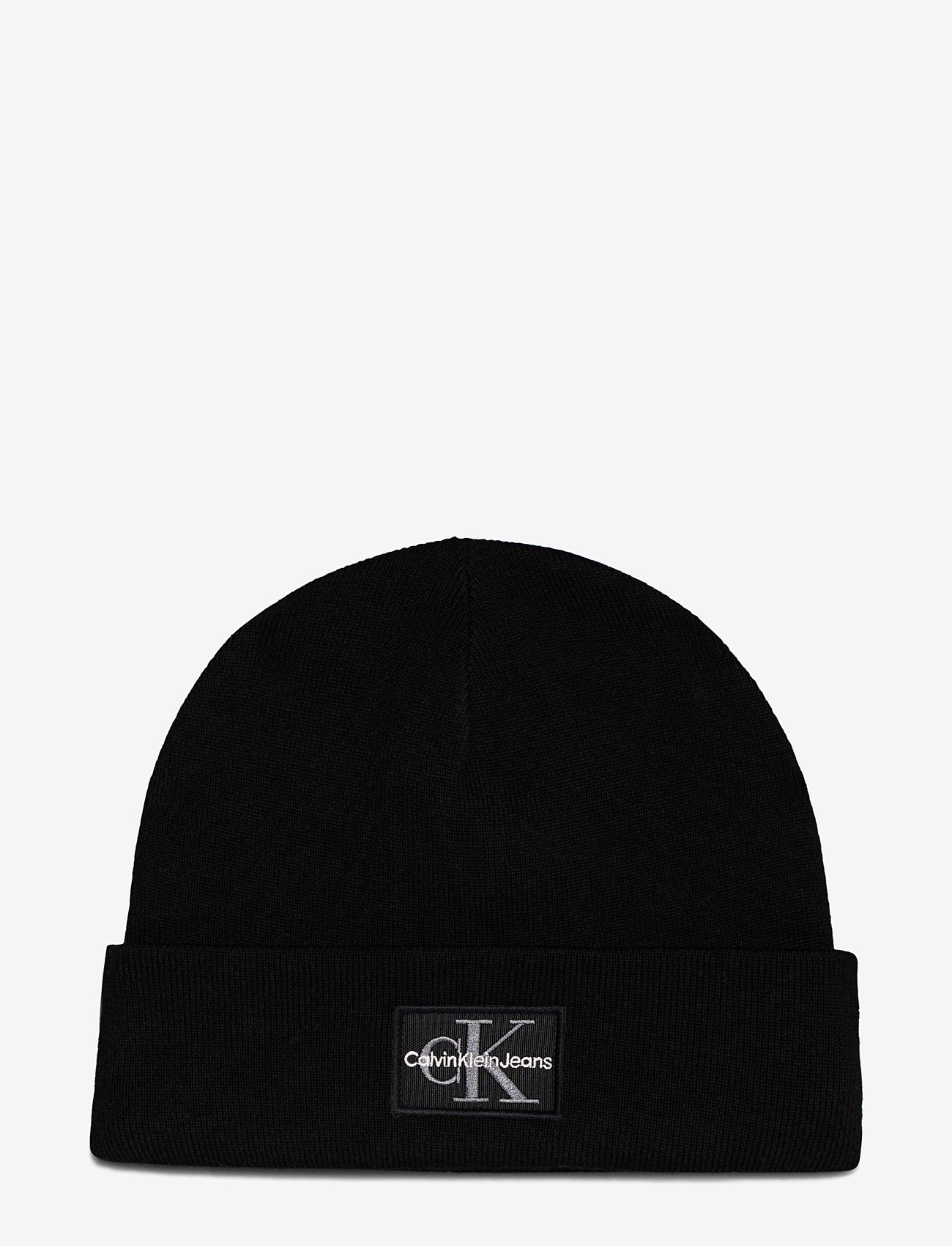 Calvin Klein - MONO LOGO PATCH BEANIE WARM - black - 0
