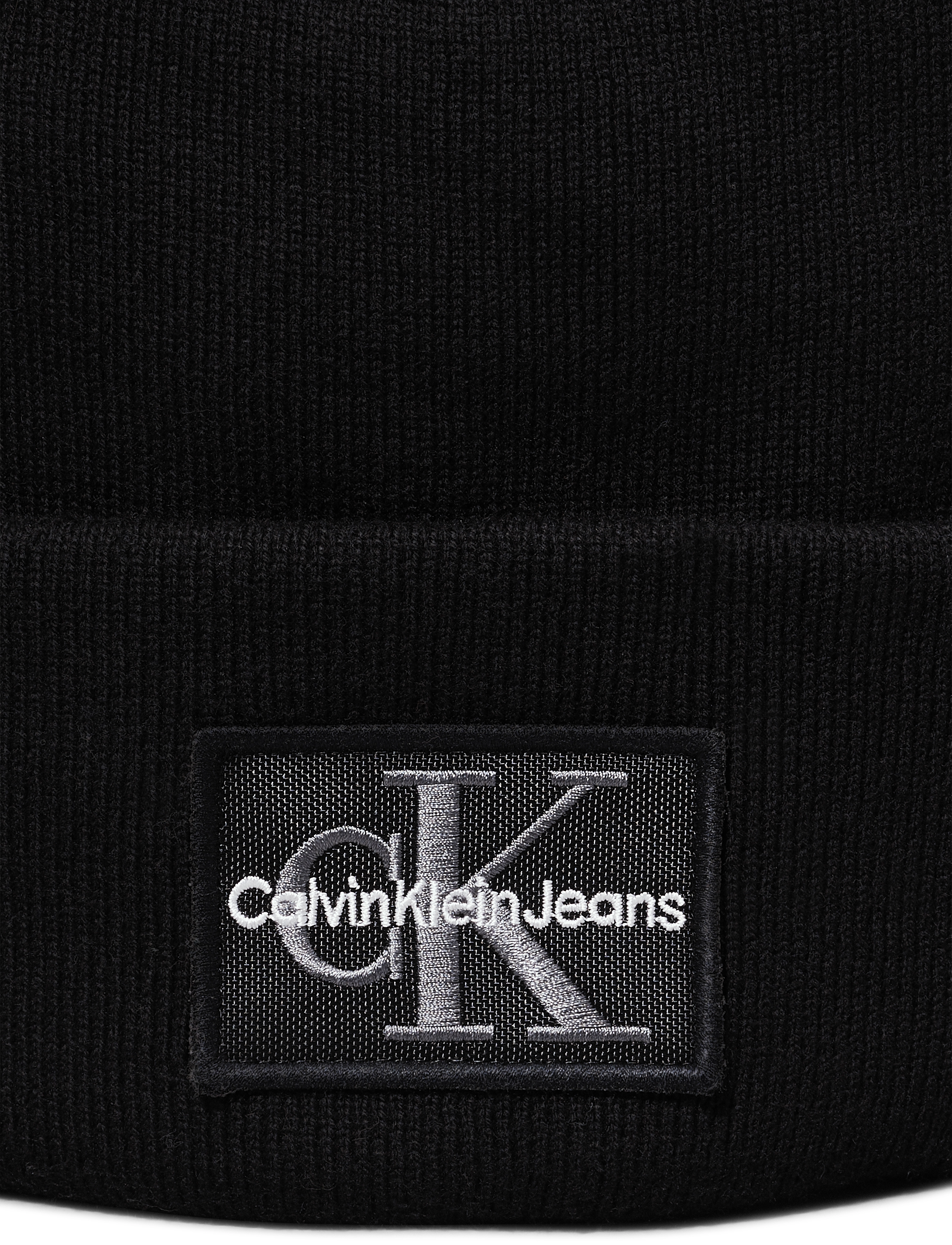 Calvin Klein - MONO LOGO PATCH BEANIE WARM - black - 3