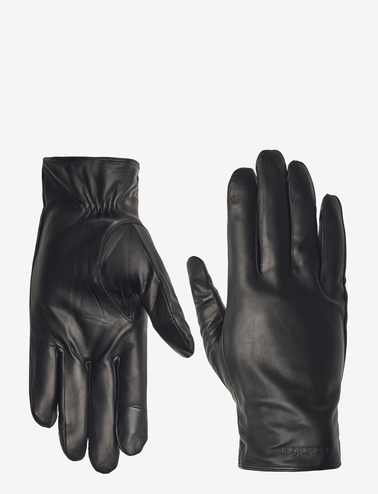 Calvin Klein - CLASSIC LEATHER GLOVES - ck black - 0