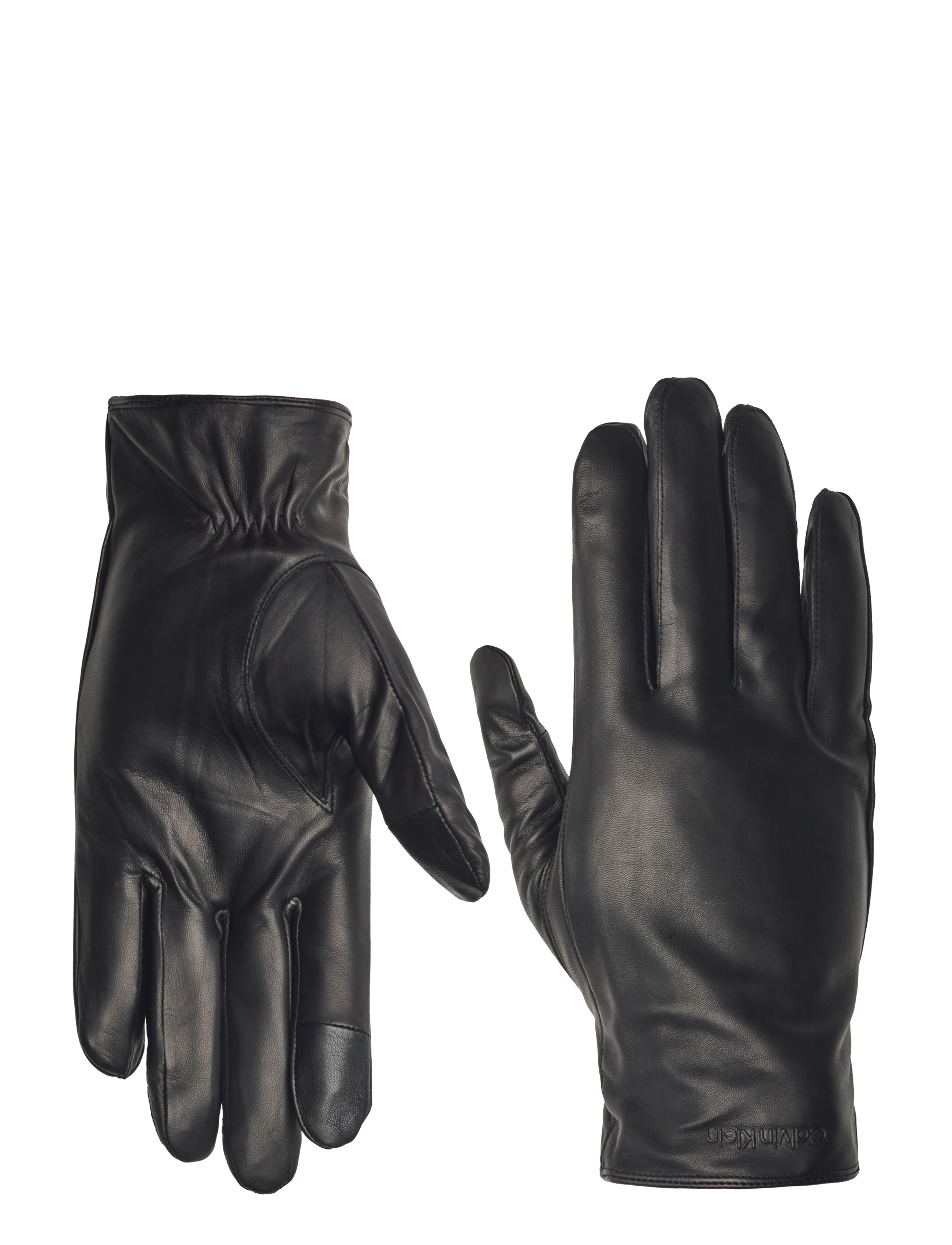 CLASSIC LEATHER GLOVES - CK BLACK