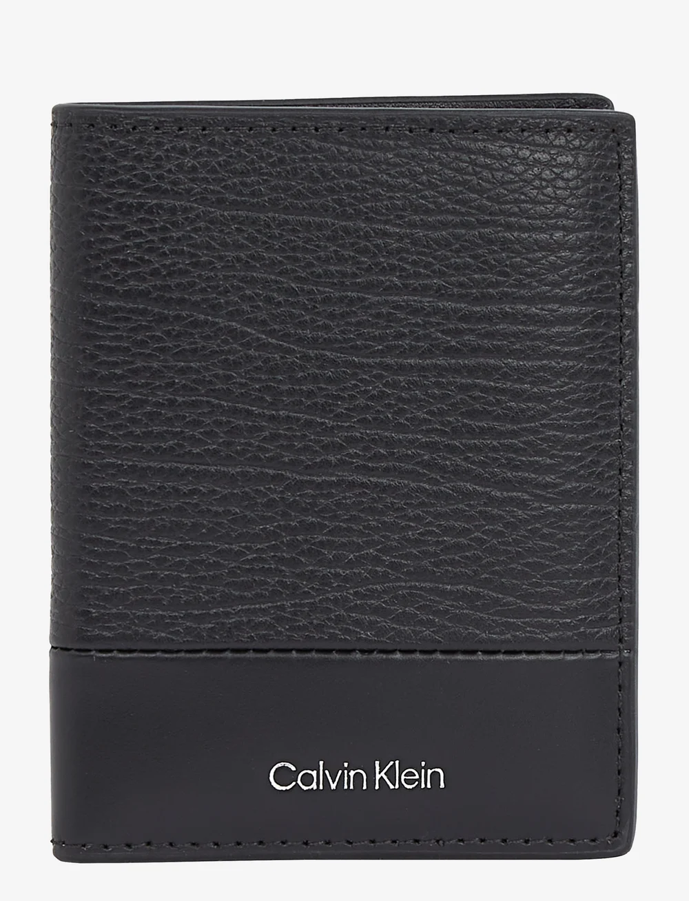 Calvin Klein - SUBTLE MIX BIFOLD 7CC W/COIN - portefeuilles - black grain/smooth - 0