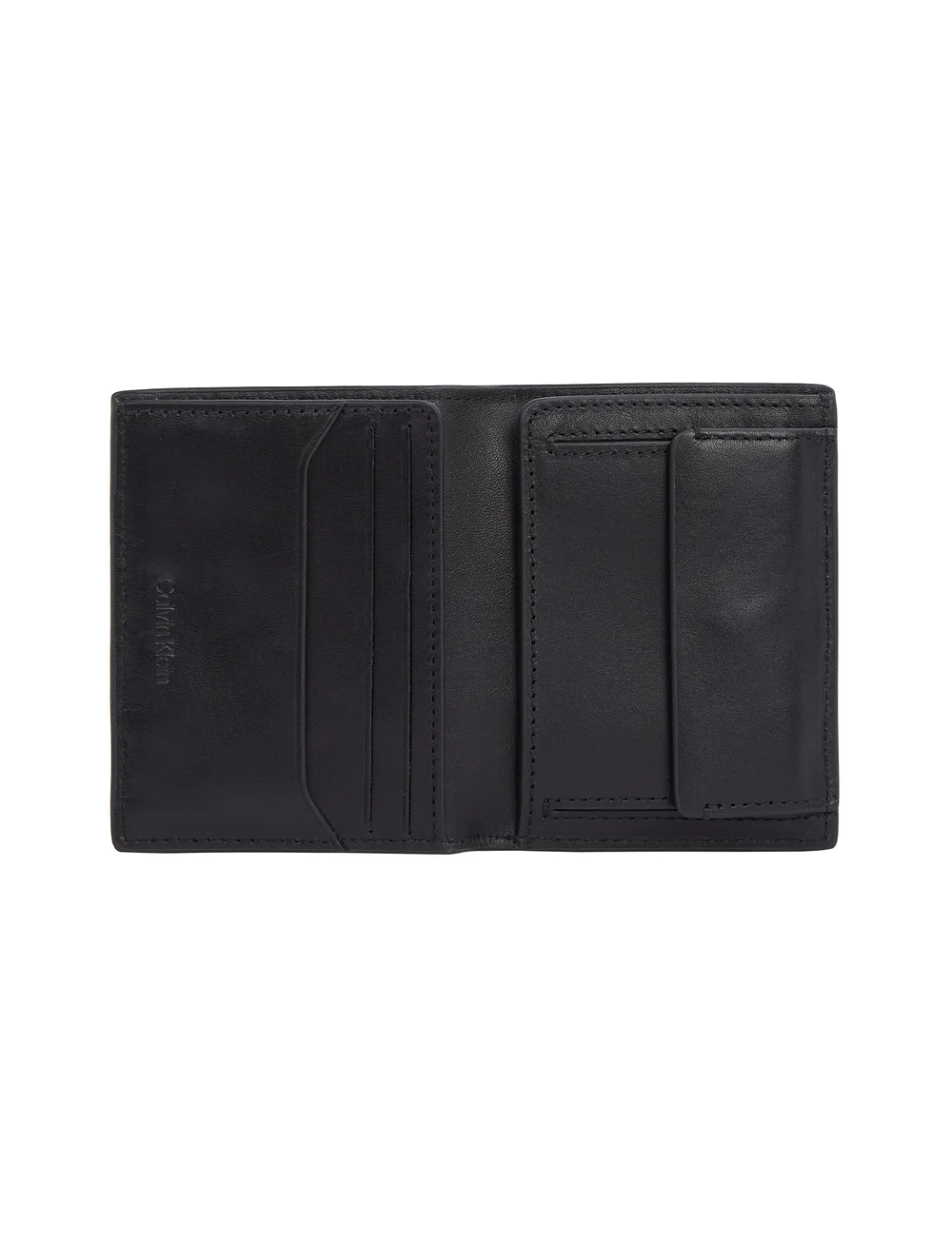 Calvin Klein - SUBTLE MIX BIFOLD 7CC W/COIN - portefeuilles - black grain/smooth - 1