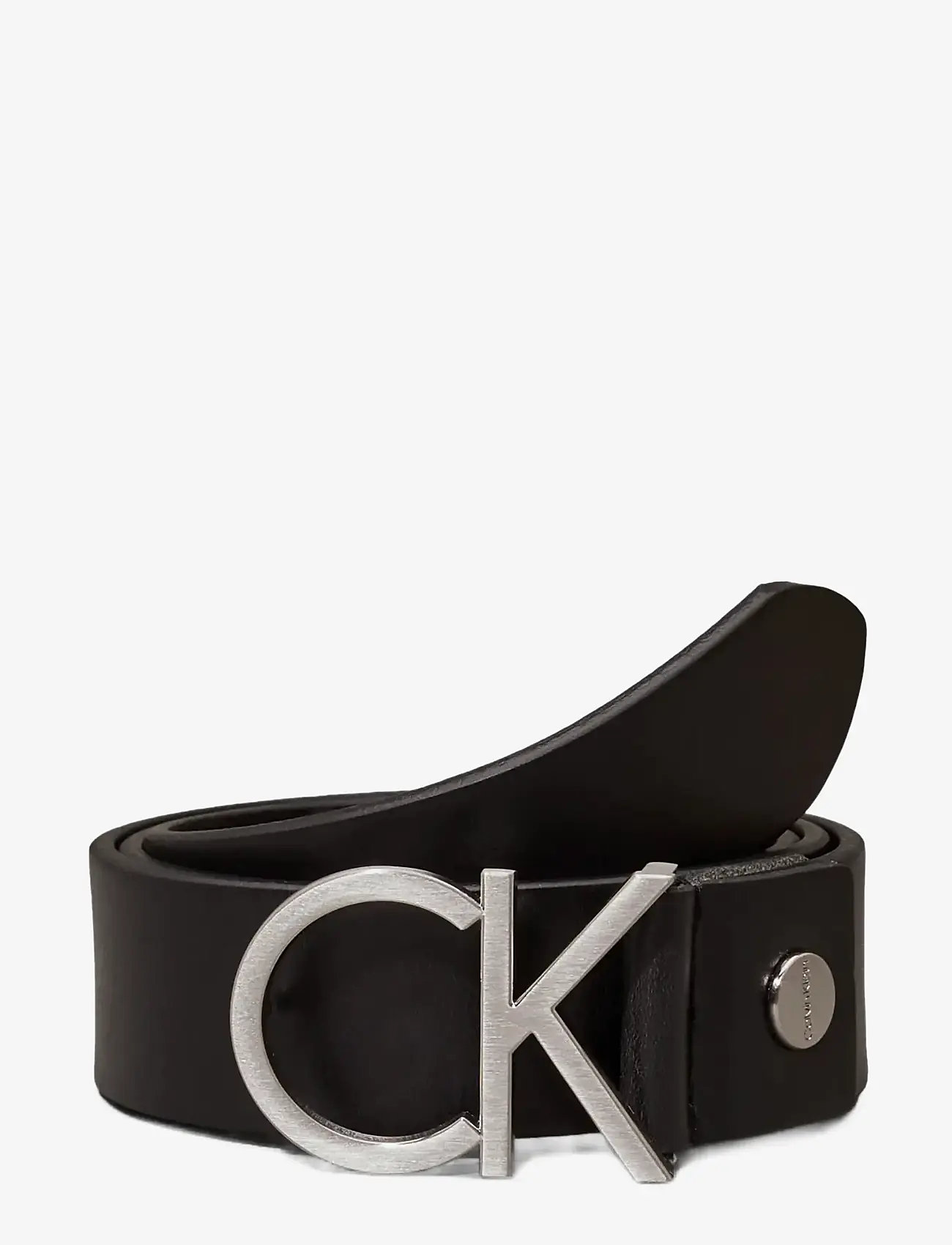 Calvin Klein - CK ADJ.LOGO BELT 3.5CM - casual belts - black - 2
