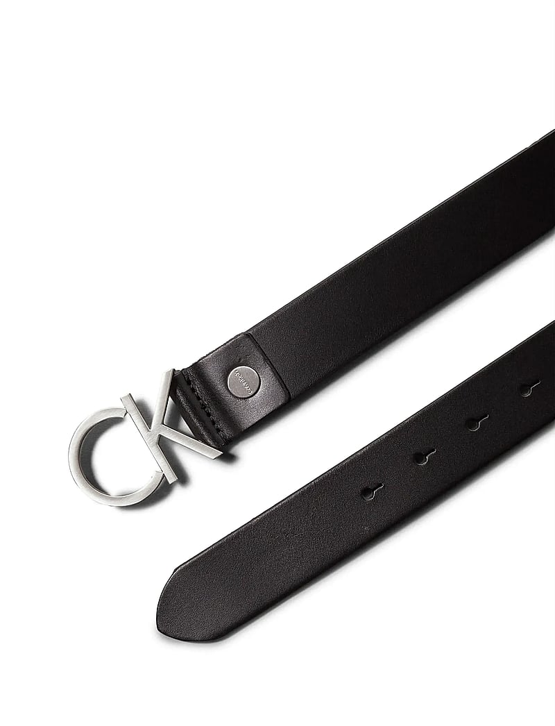 Calvin Klein - CK ADJ.LOGO BELT 3.5CM - casual belts - black - 3