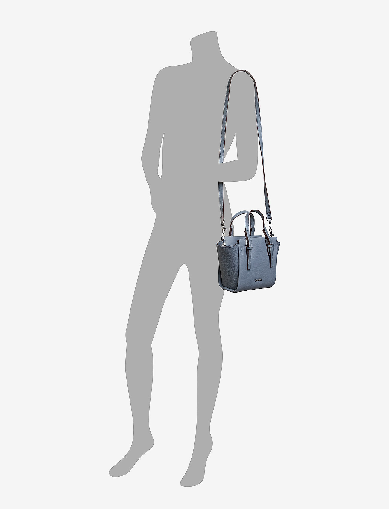 Calvin Klein - MARISSA TEXTURE MINI TOTE - mineral - 5