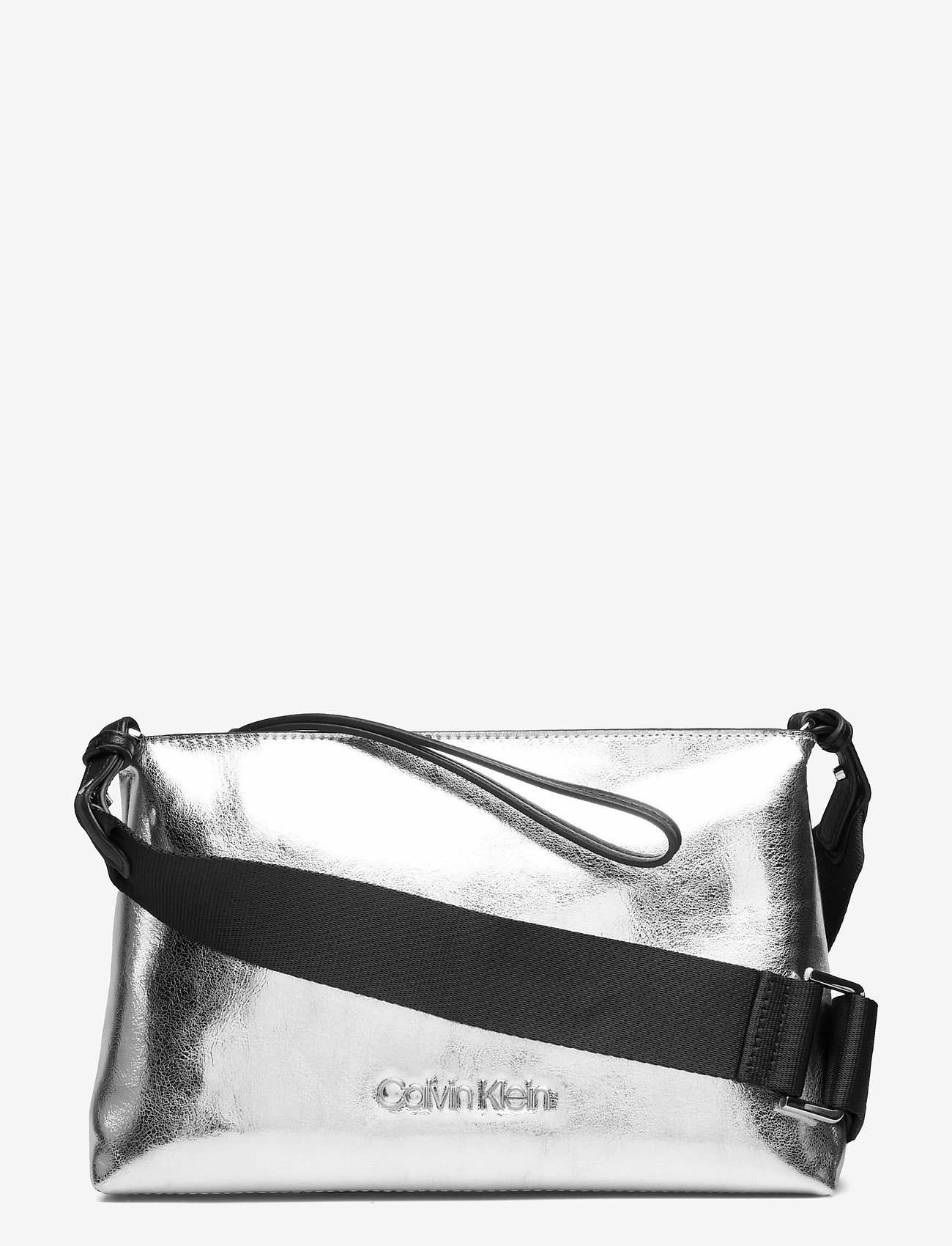 Calvin Klein - SNAP CLUTCH / CROSSBODY MET - silver - 0