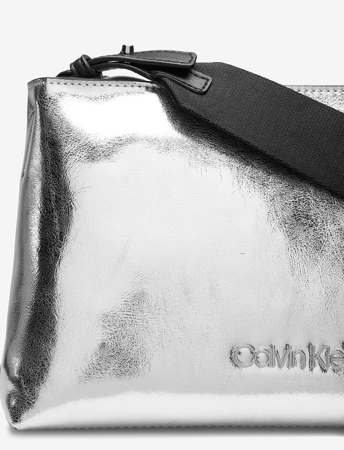 Calvin Klein - SNAP CLUTCH / CROSSBODY MET - silver - 3