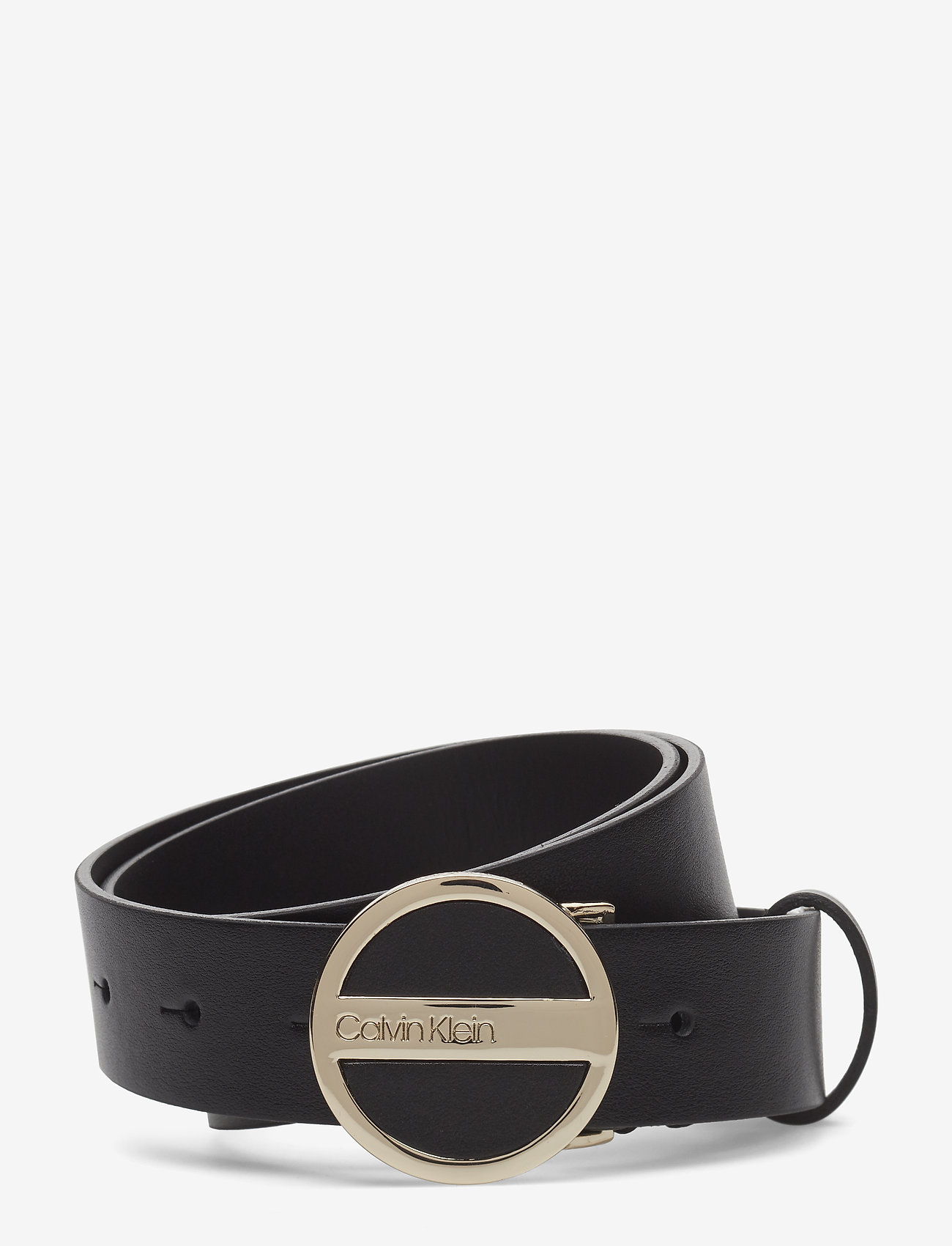 Calvin Klein - 3CM ROUND BUCKLE BEL - black - 0