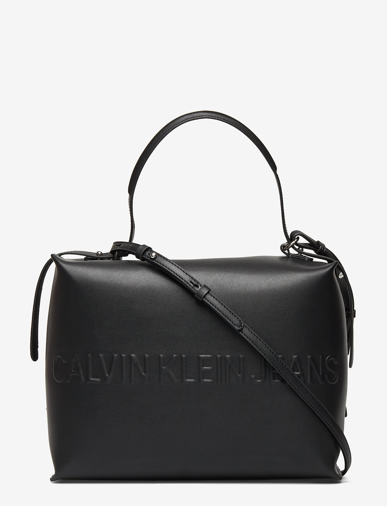 Calvin Klein - BOX SATCHEL - black - 0