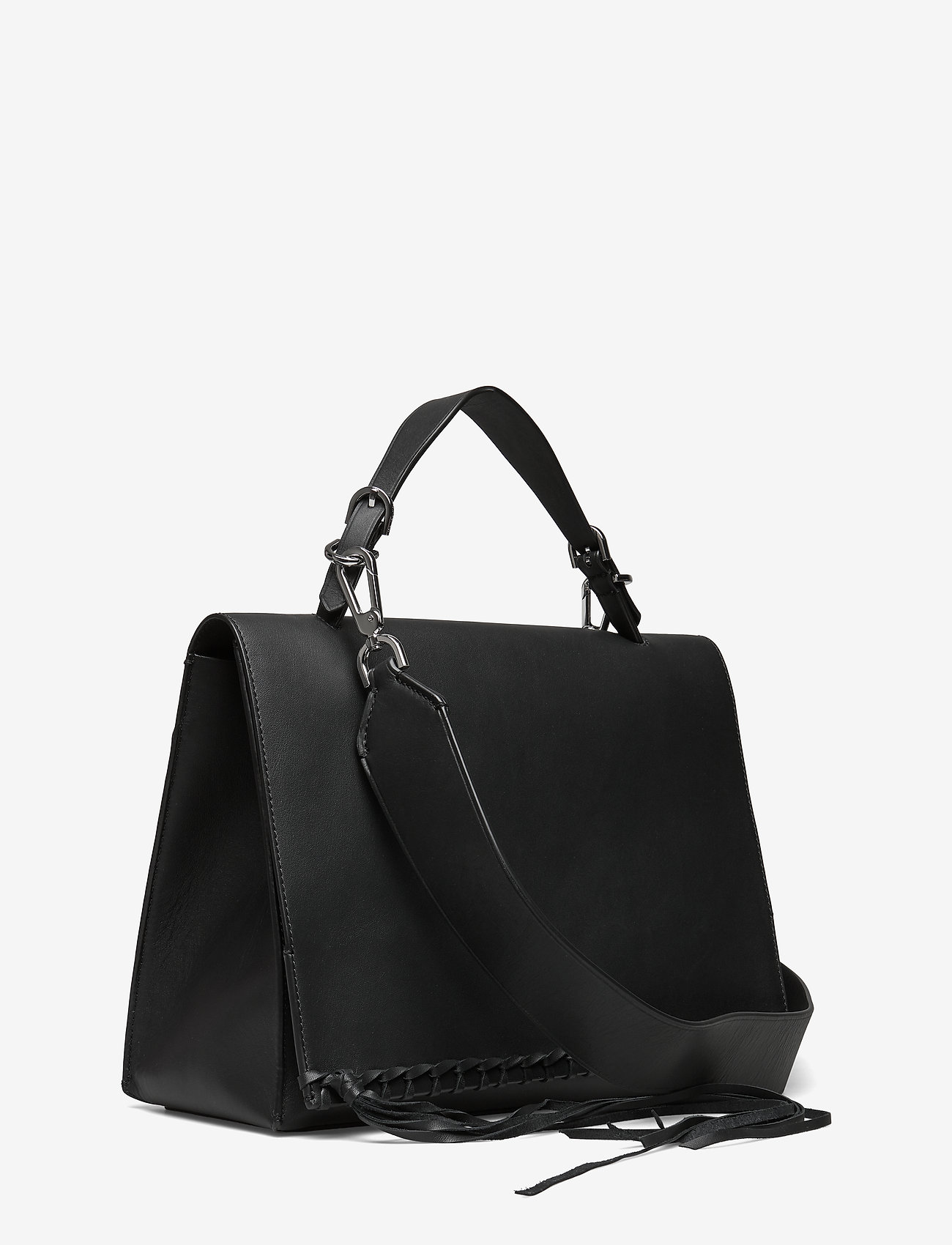 Calvin Klein - FRINGE SATCHEL - black - 2