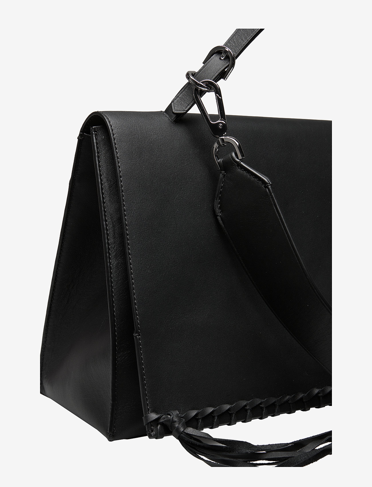 Calvin Klein - FRINGE SATCHEL - black - 3