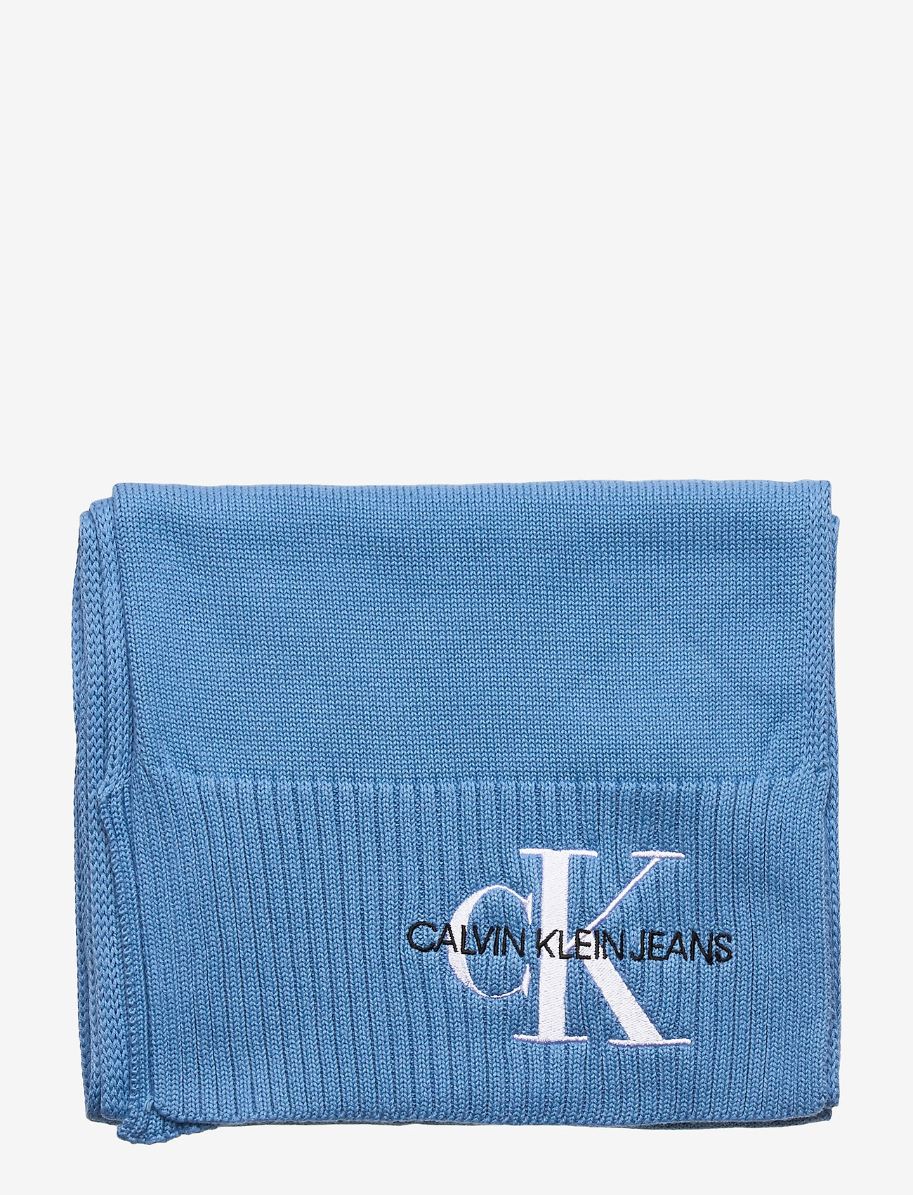 Calvin Klein - J BASIC WOMEN KNITTED SCARF - silver lake blue - 2
