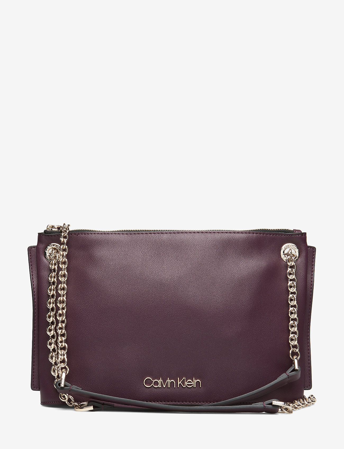 Calvin Klein - CHAINED CONV SHOULDERBAG - merlot - 0