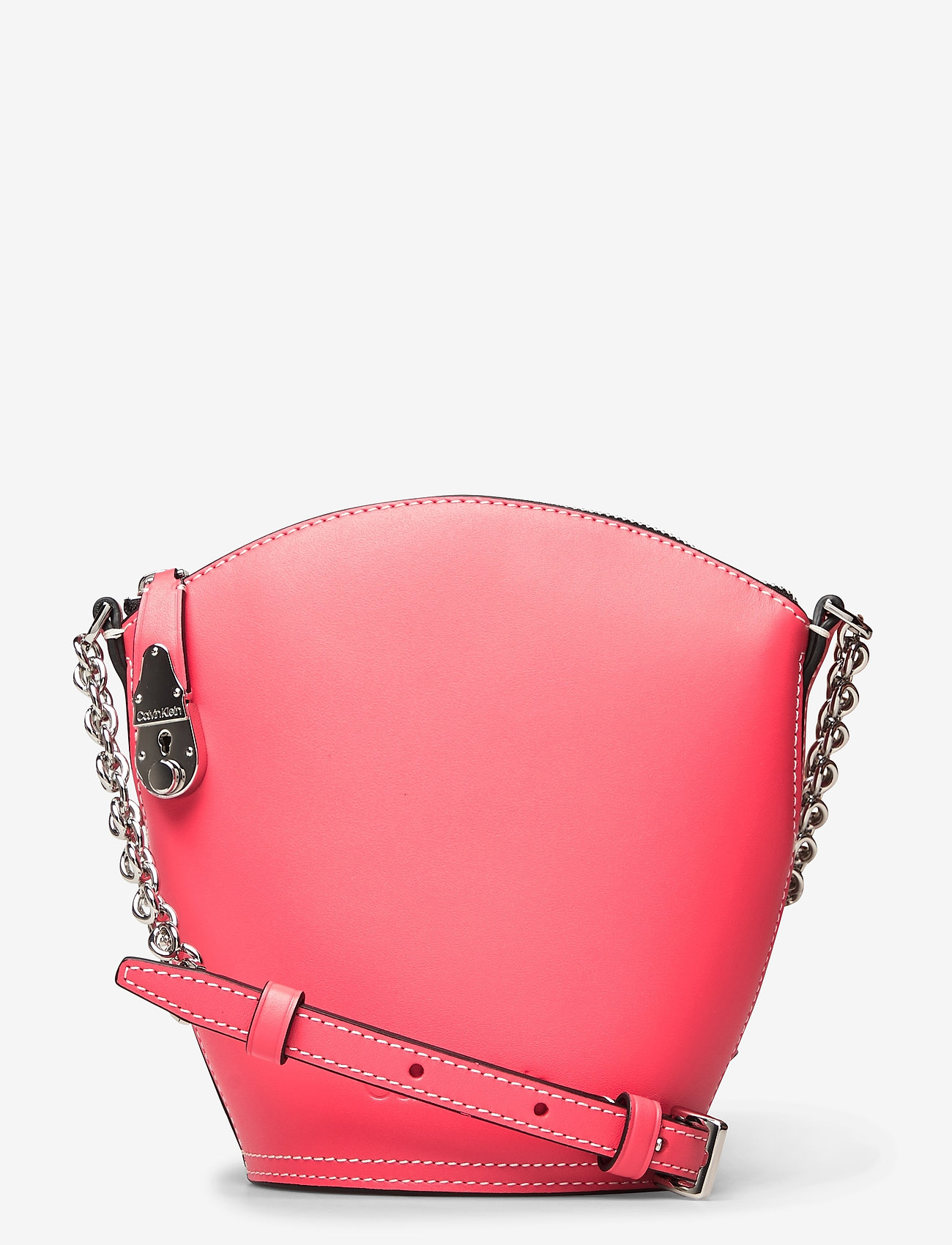 Calvin Klein - LOCK DOMED CROSSBODY - coral - 0
