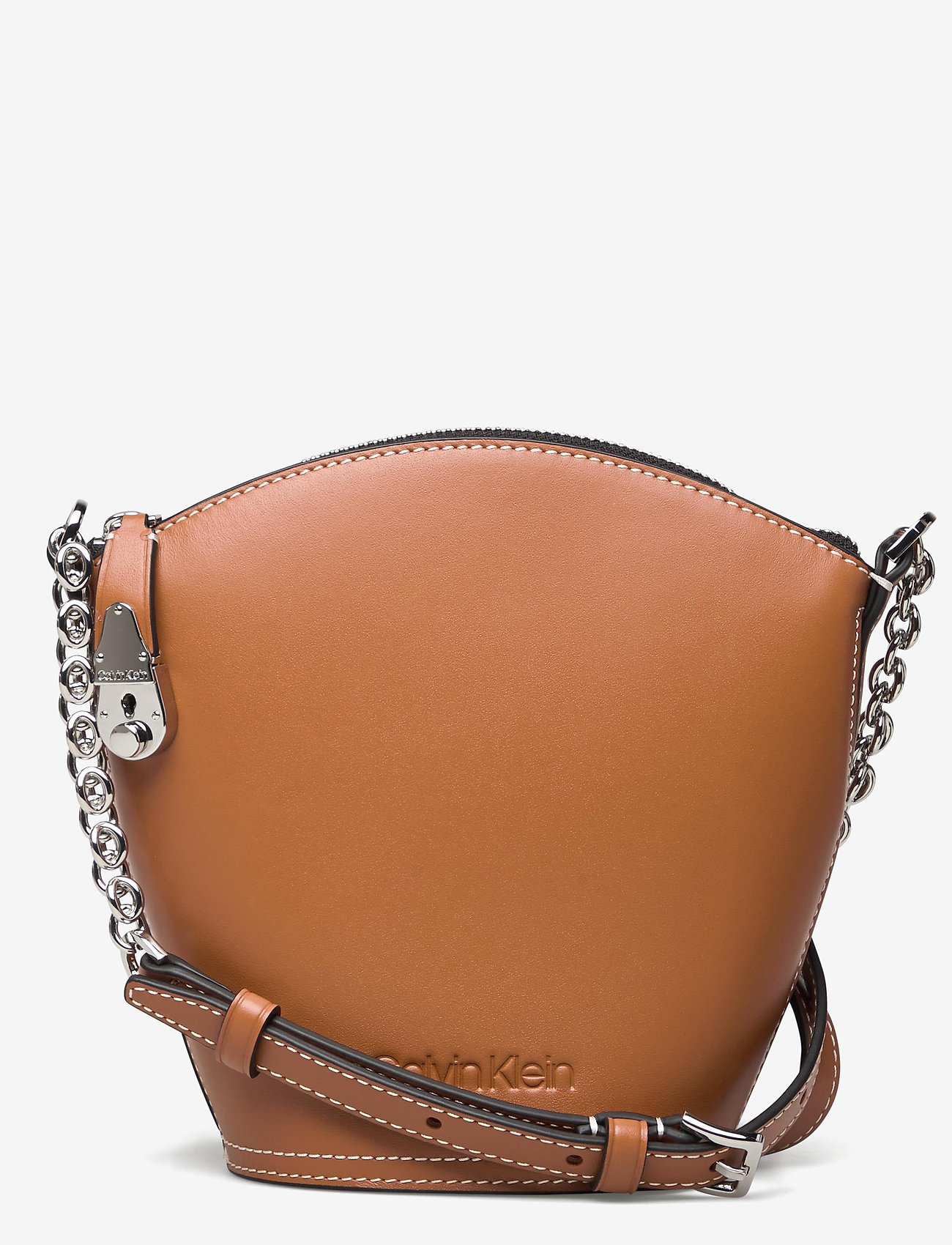Calvin Klein - LOCK DOMED CROSSBODY - cuoio - 0
