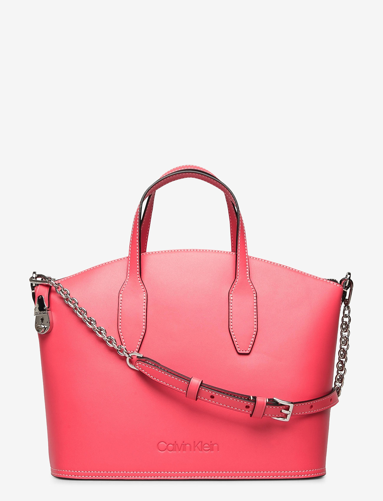 Calvin Klein - LOCK DOMED TOTE - coral - 0