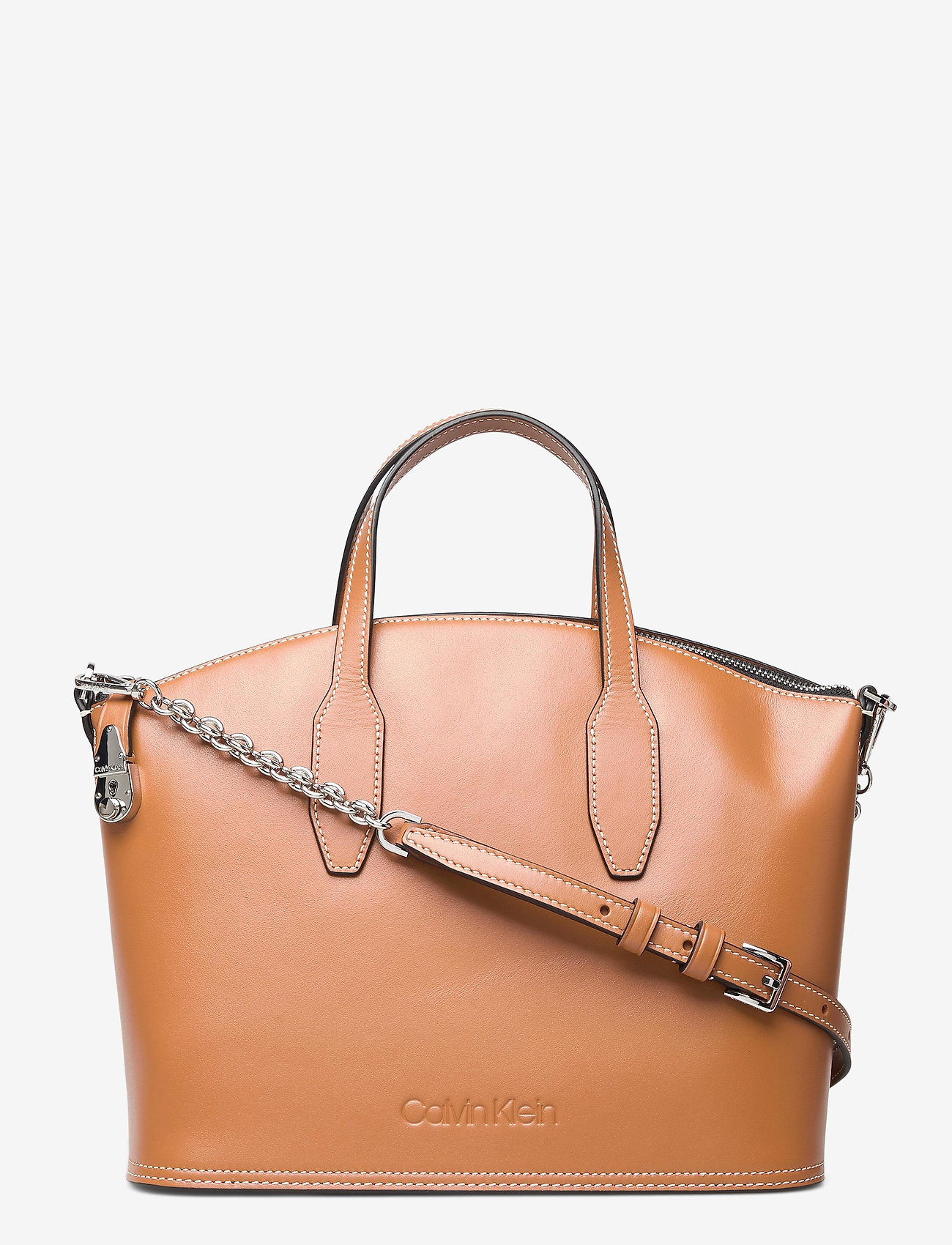 LOCK DOMED TOTE - CUOIO
