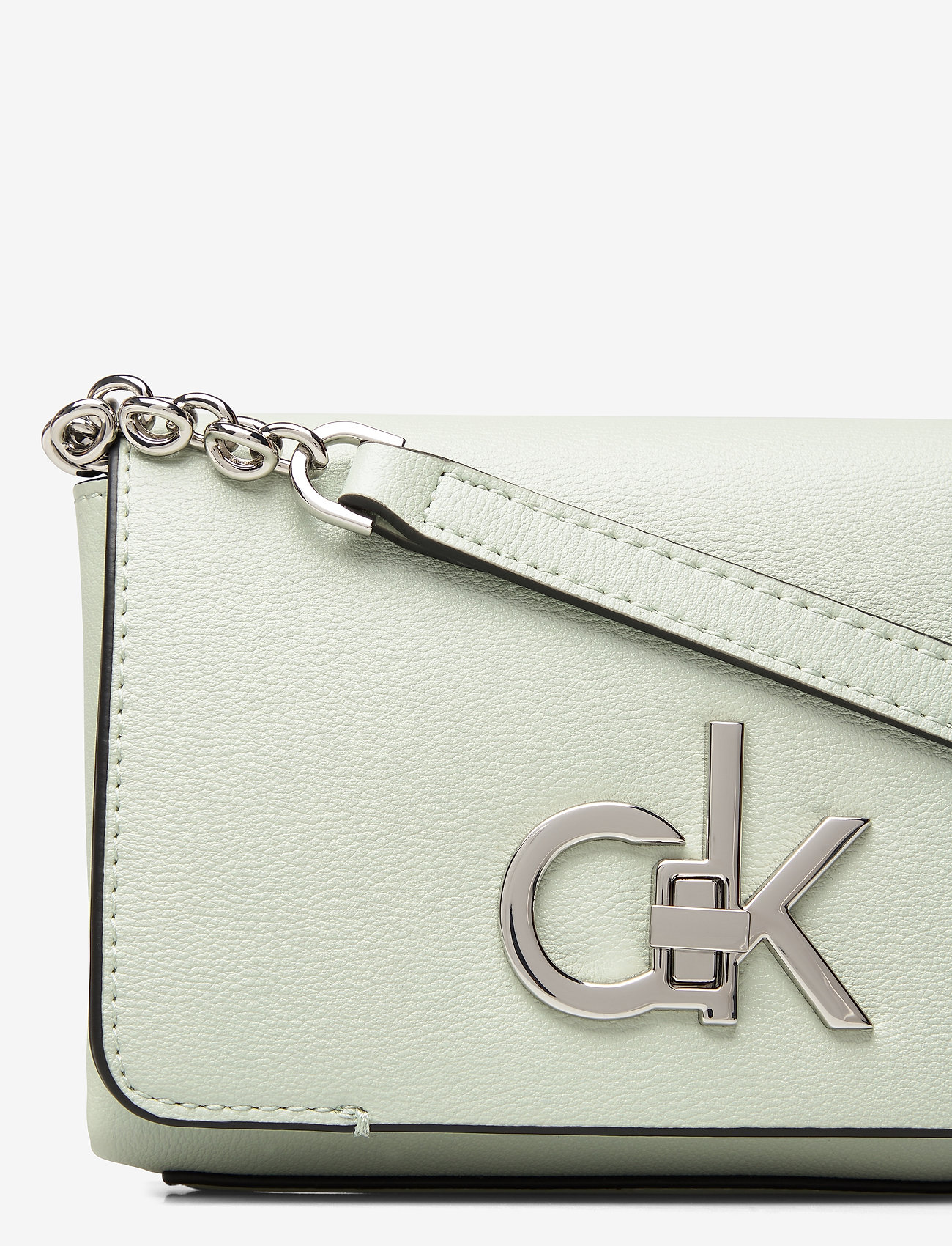 Calvin Klein - RE-LOCK FLAP CROSSBODY SM - petal green - 3