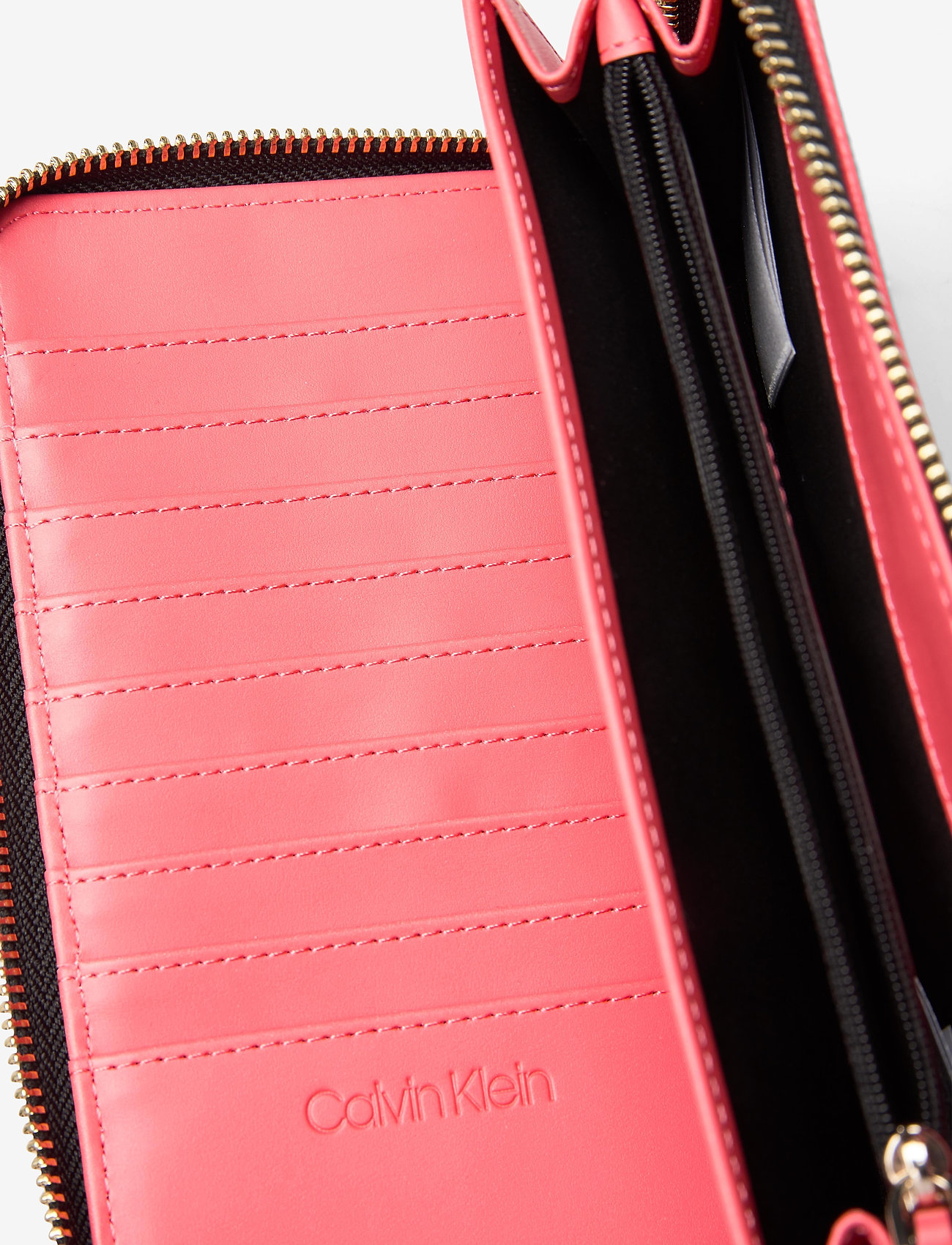 Calvin Klein - NEAT ZIPAROUND WALLE - coral - 4