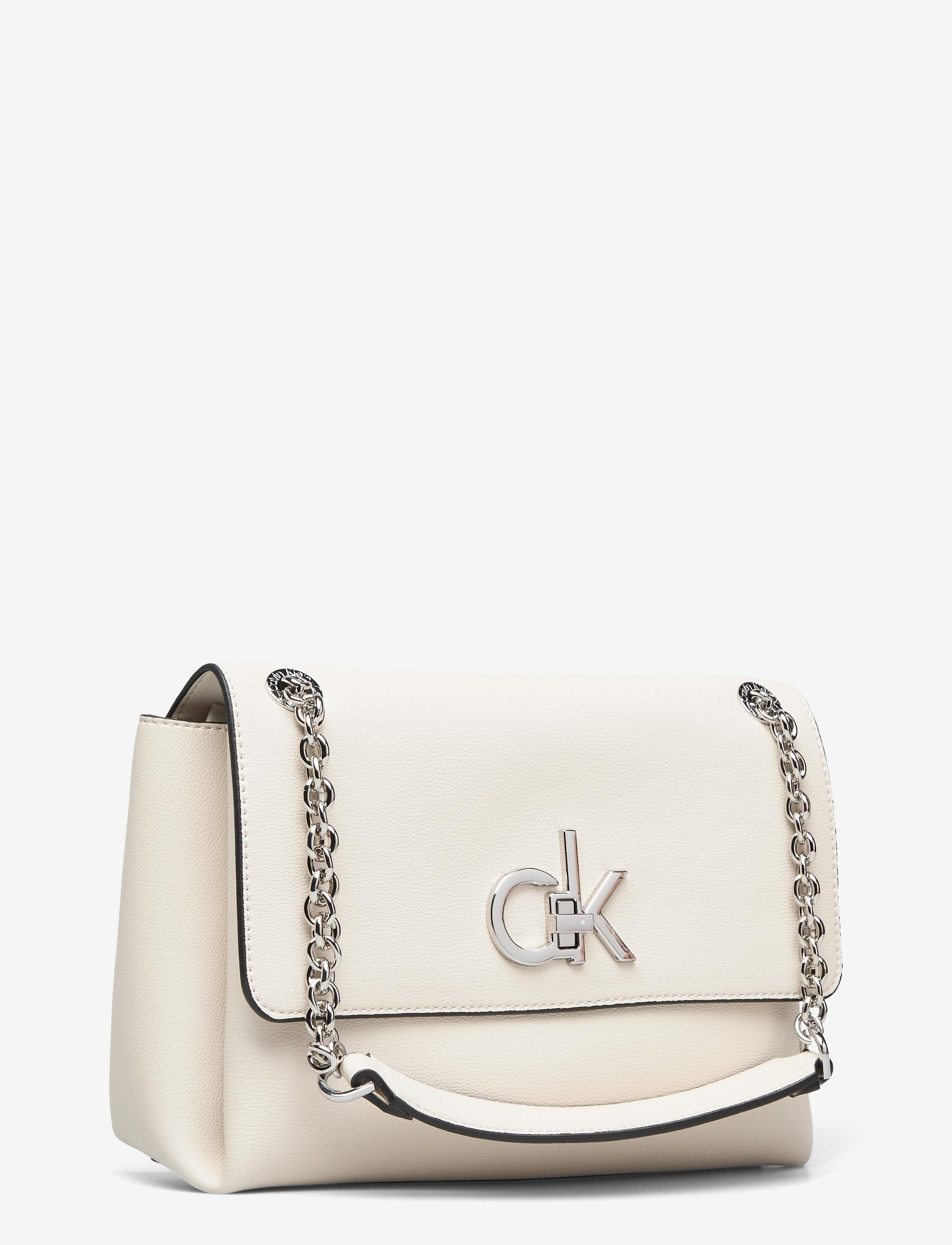 Calvin Klein - EW CONV FLAP XBODY MD - birch - 2