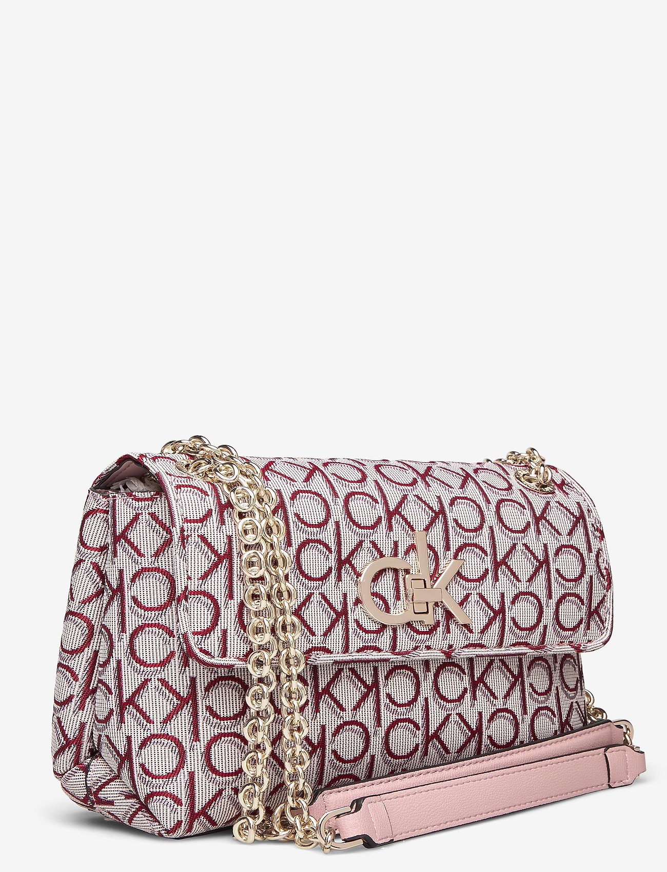 Calvin Klein - RE-LOCK J CONV CROSSBODY MD - silver pink mix - 2