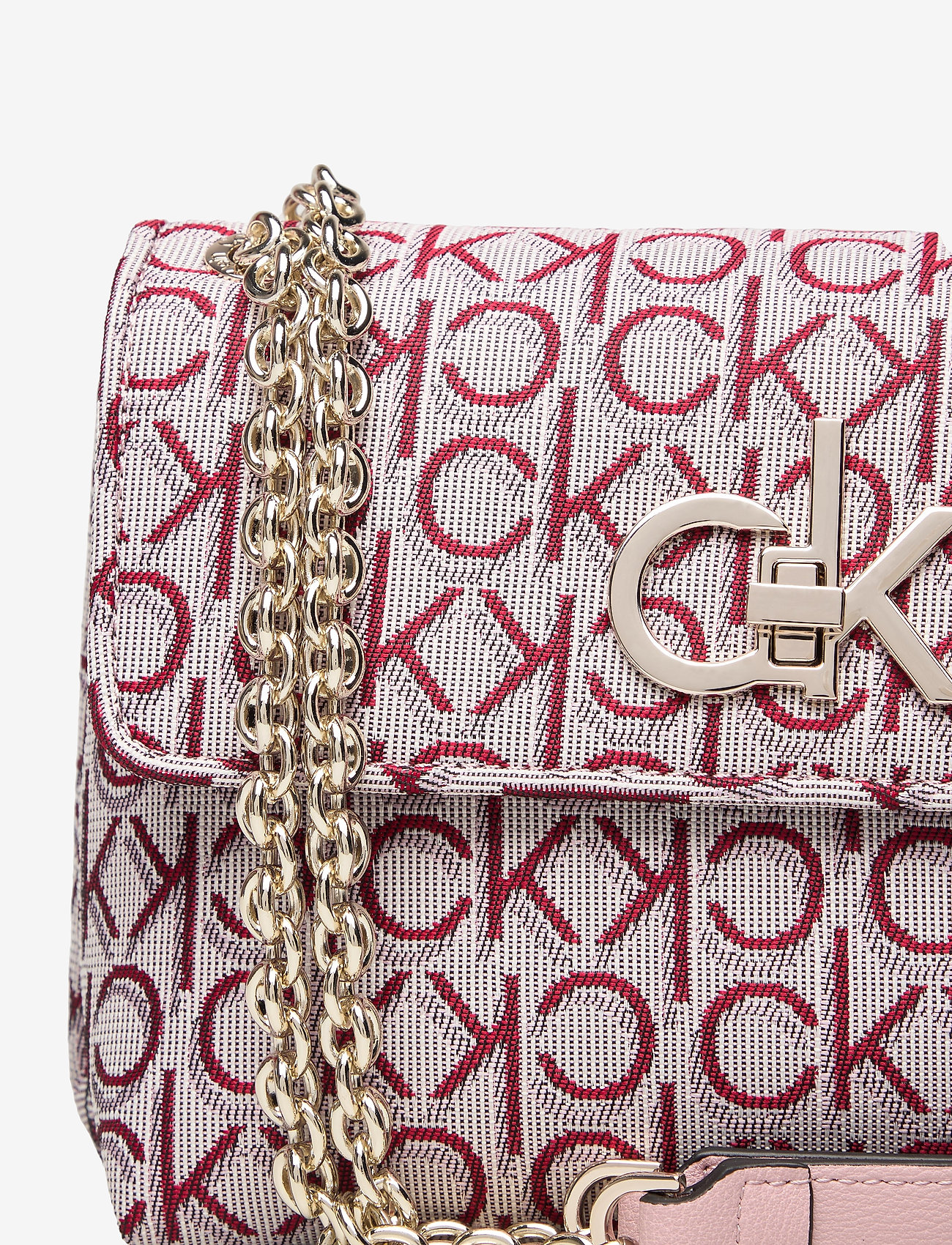 Calvin Klein - RE-LOCK J CONV CROSSBODY MD - silver pink mix - 3