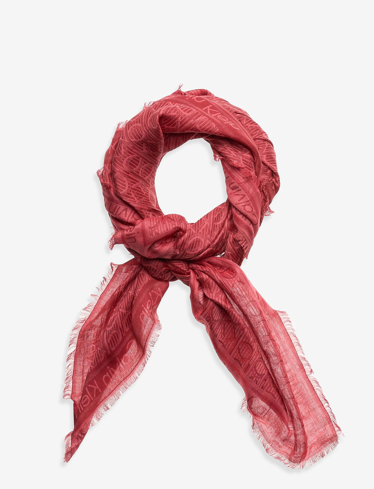 Calvin Klein - CK MONO J SCARF 130x130 - vibrant coral mix - 0