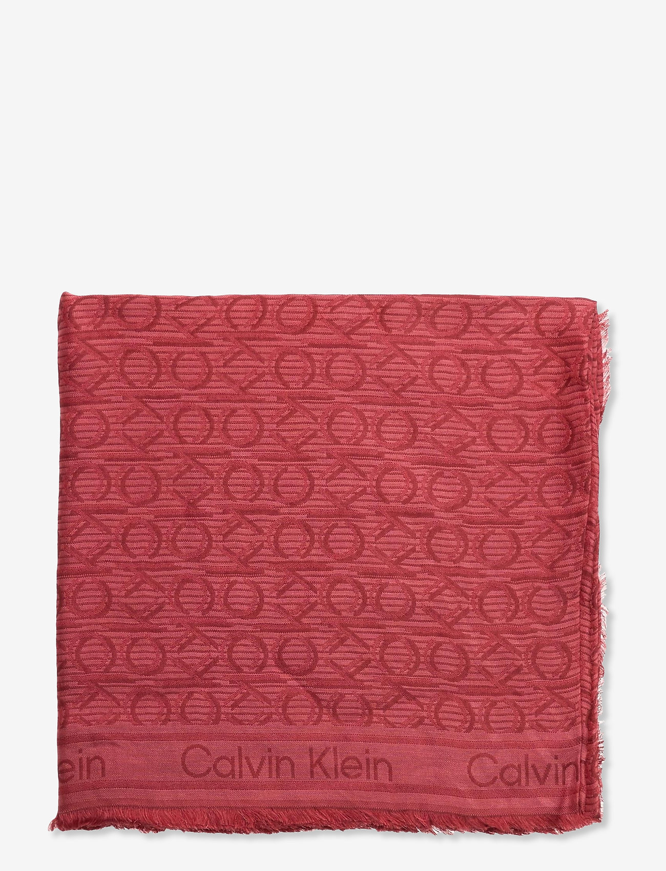 Calvin Klein - CK MONO J SCARF 130x130 - vibrant coral mix - 1