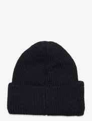 Calvin Klein - MONOLOGO PATCH BEANIE - kepurės - black - 1