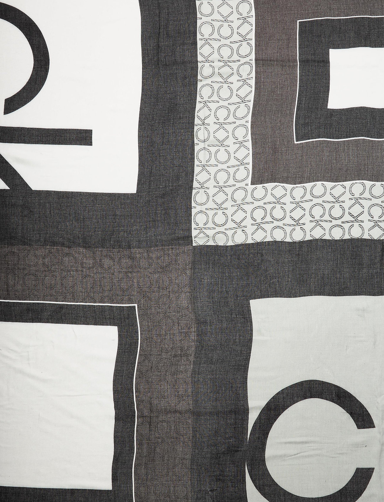 Calvin Klein - SCARF PR 130 x 130 - black mix - 2